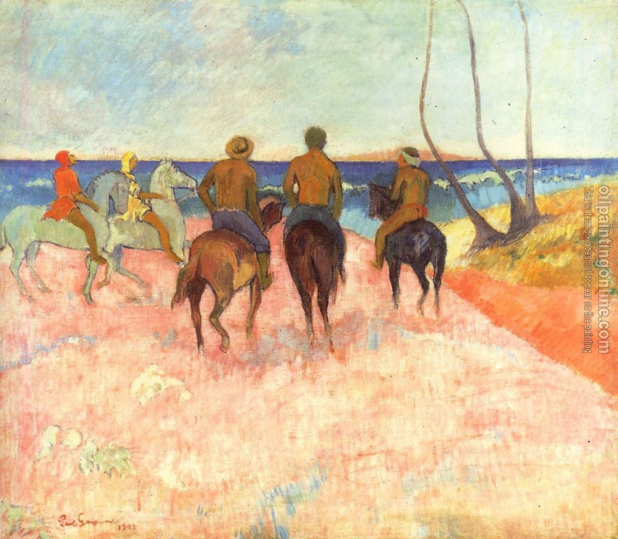 Gauguin, Paul - Riders on the Beach